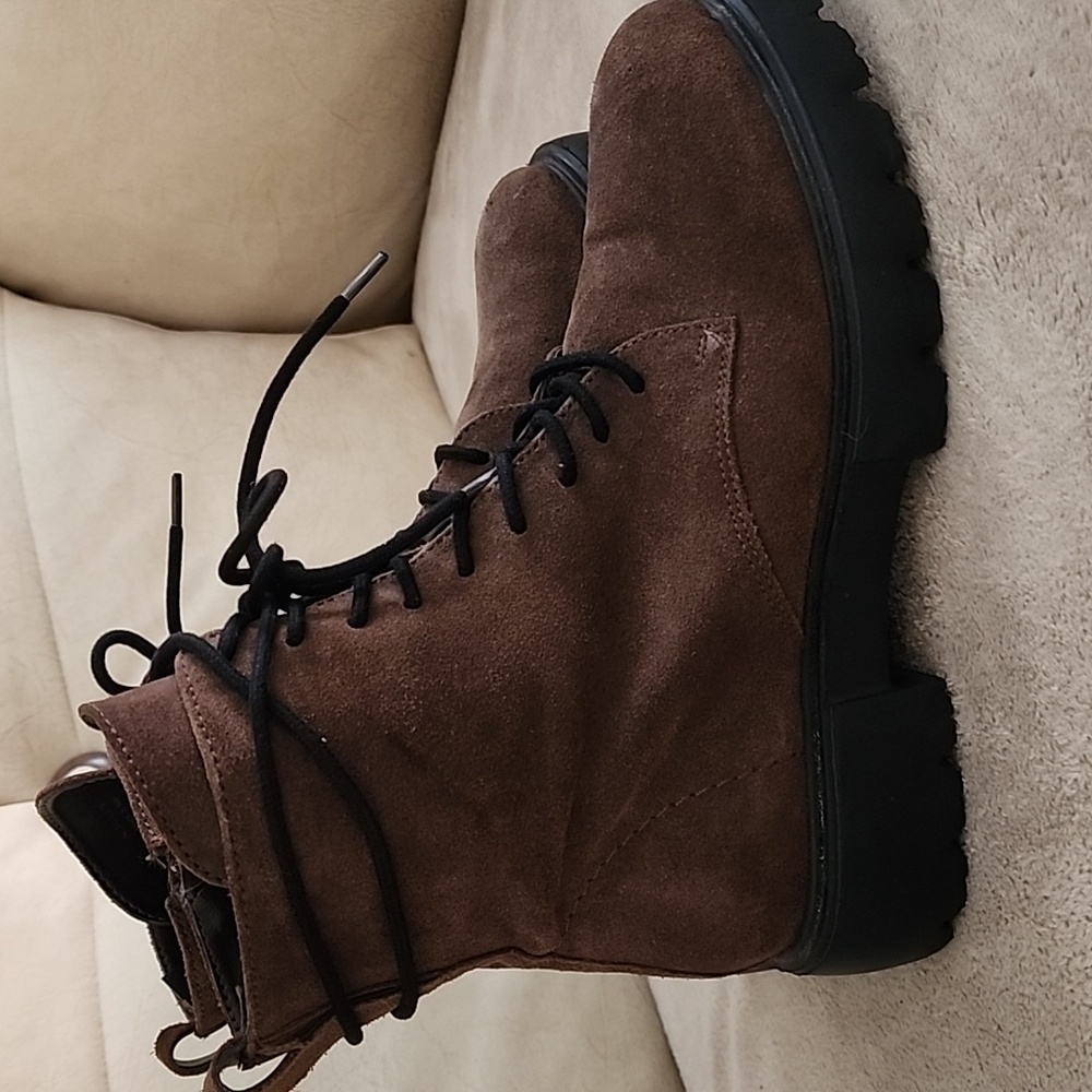 Matisse Chocolate Brown Platform Boots - Picture 3 of 13